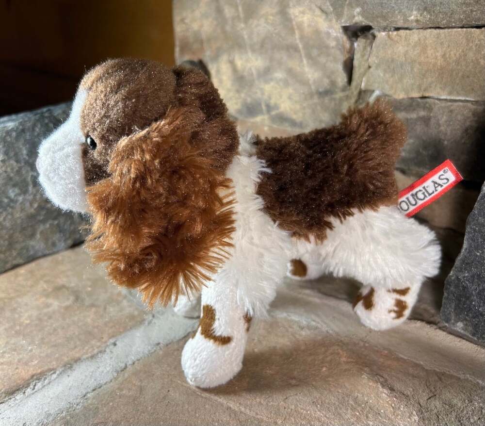 Douglas Cuddle Toy Flair Springer Spaniel Plush Puppy Dog - Picture 10 of 12
